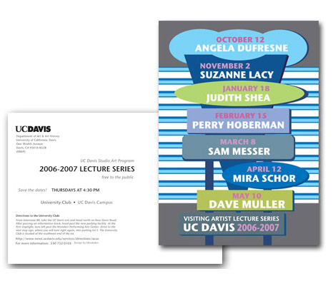 Visiting Artist Lecture Series Card