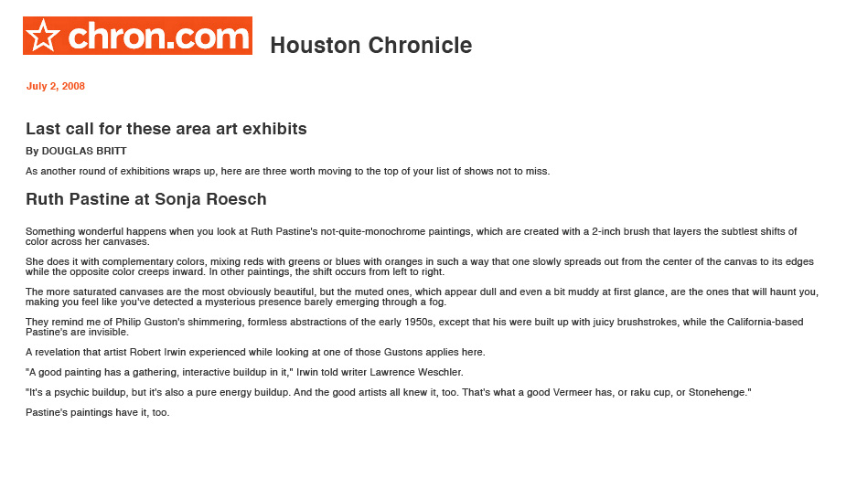 2008 Houston Chronicle Review